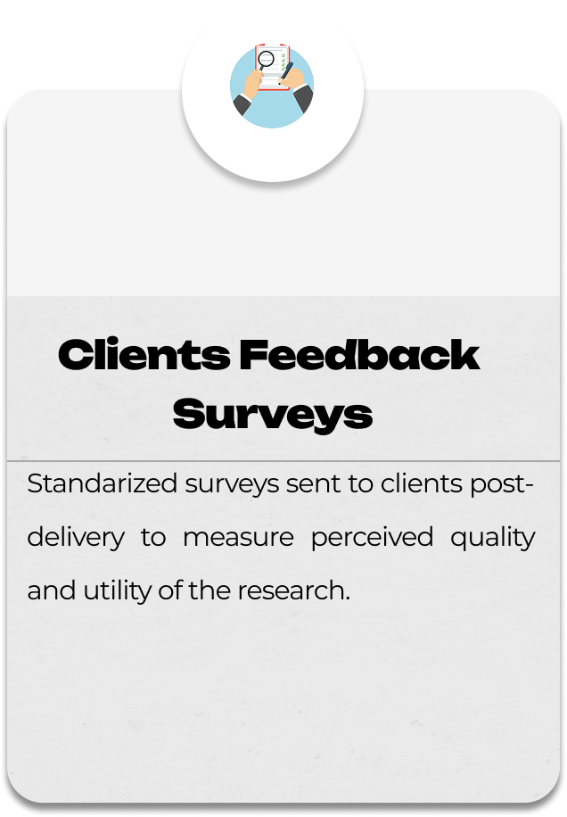 Clients feedback and survey