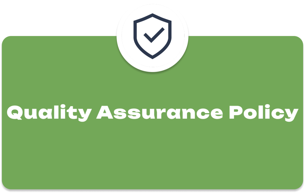 Quality assurance policy