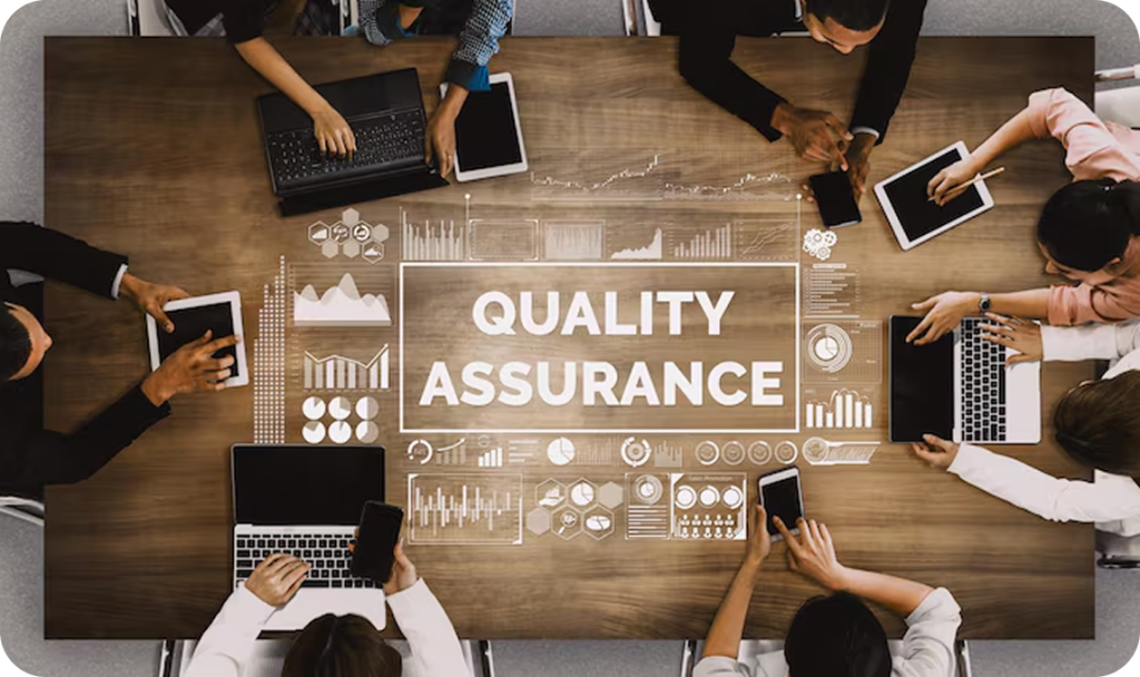 Image of A table for making Quality Assurance